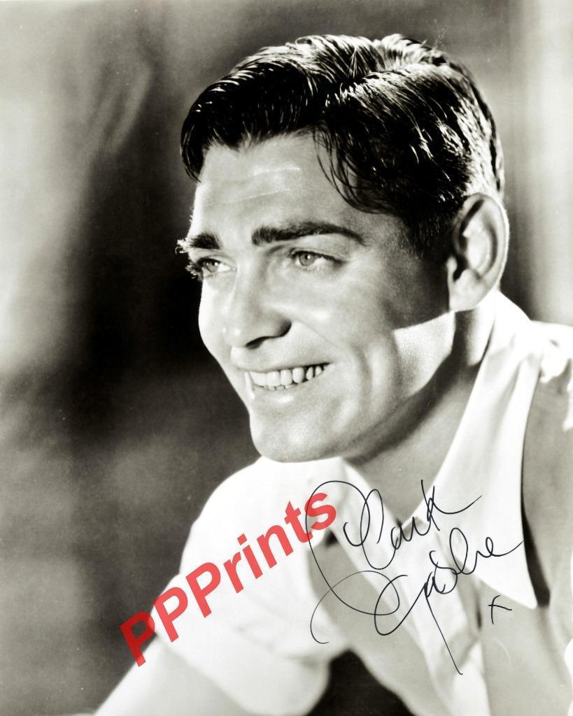 CLARK GABLE BUTLER GONE WITH THE WIND SIGNED 10X8 REPRO Photo Poster painting PRINT