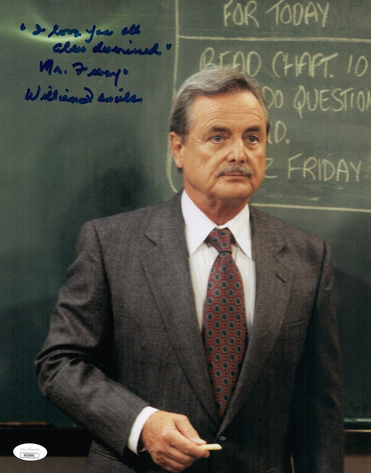 William Daniels Signed Mr. Feeny BOY MEETS WORLD 11x14 Photo Poster painting Autograph JSA COA