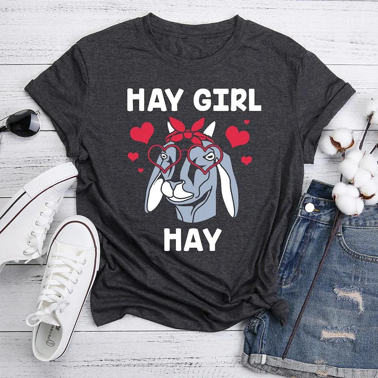 PSL - Funny goat hay girl hay  T-Shirt Tee 05953