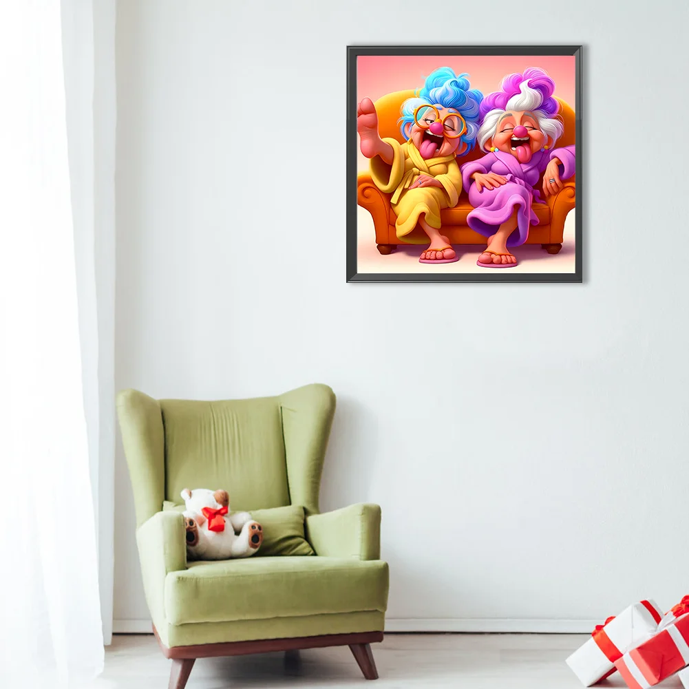 Diamond Painting - Full Round Drill - Grandma(Canvas|40*40cm)