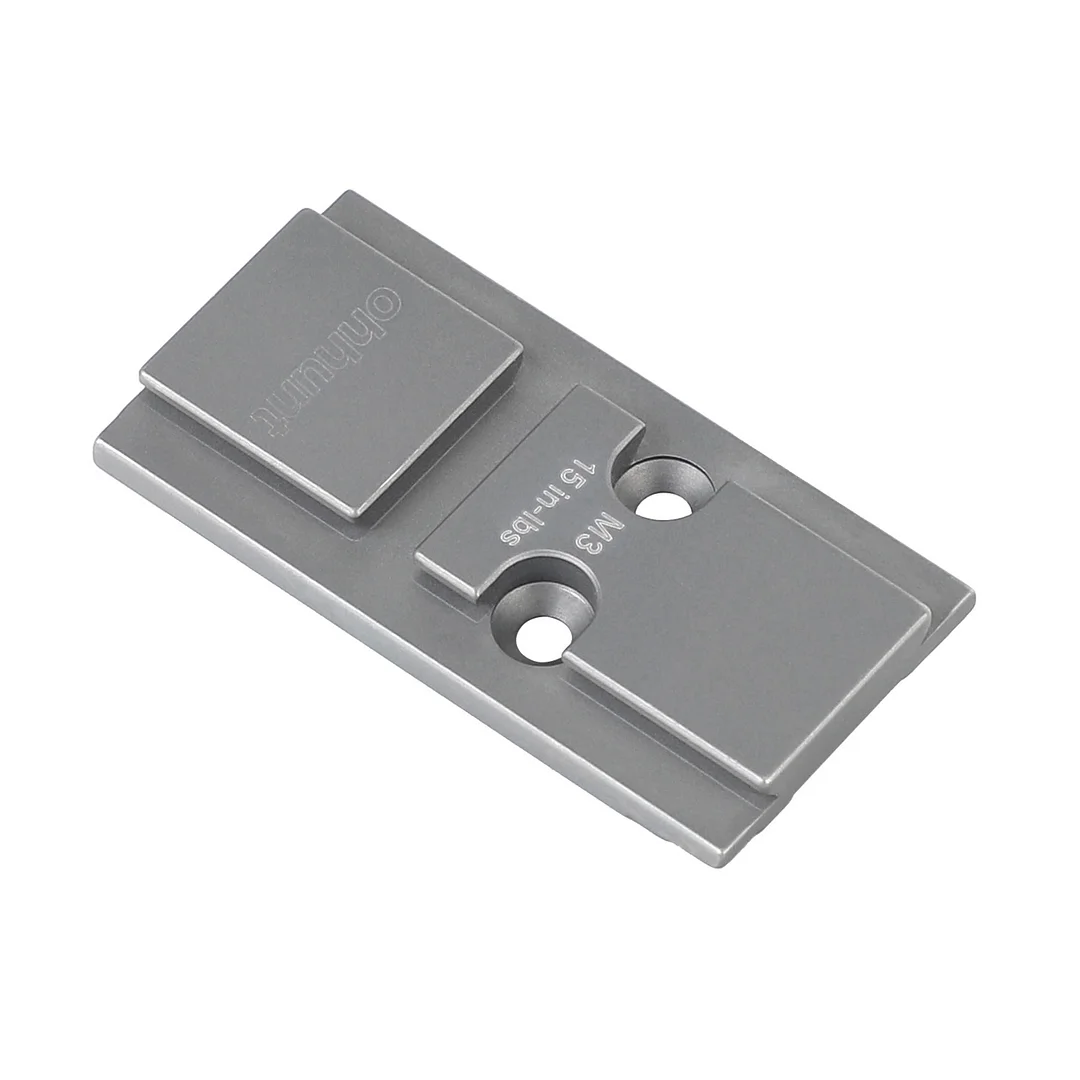 ohhunt&reg; Red Dot GLOCK MOS Adapter Plate Compatible with FB-O4/ACRO P1/P2 CNC Machined from 6AL4V Titanium