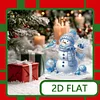 2D flacher Schneemann Druck DIY Desktop Diamond Art Kits für Home Office Desktop Dekor