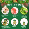 12pcs Christmas Gingerbread Man Diamond Painting Double Sided Keychains