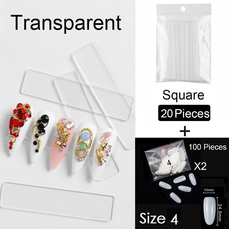 250 PCS Same Size Fake Nails Oval Shape False Nail Tips For Drawing Nail Design Acrylic Full Nails Art Size 0 1 2 3 4 Available-Nail Inspo