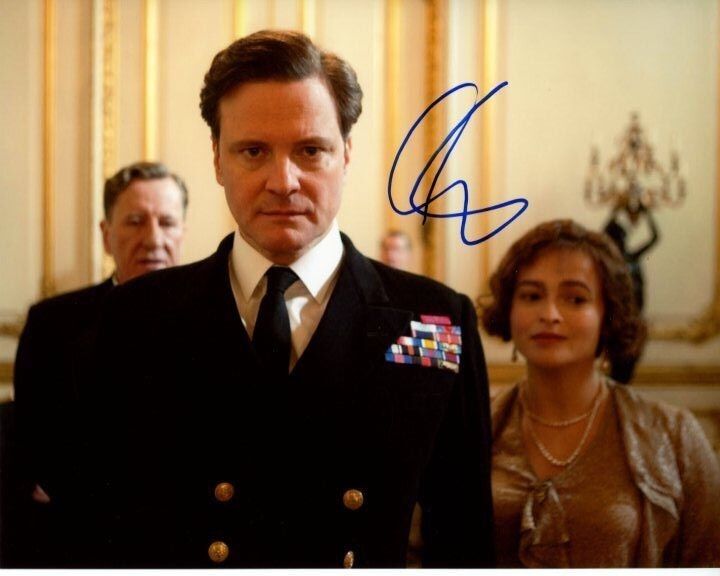 COLIN FIRTH signed autographed THE KING'S SPEECH KING GEORGE VI 8x10 Photo Poster painting