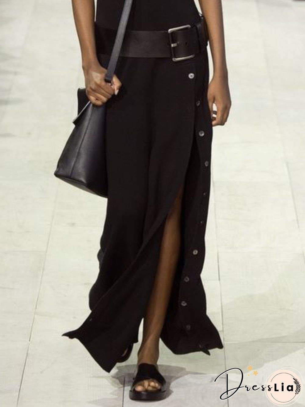 Women Casual Sleeveless Round Neck Plus Size Maxi Dresses