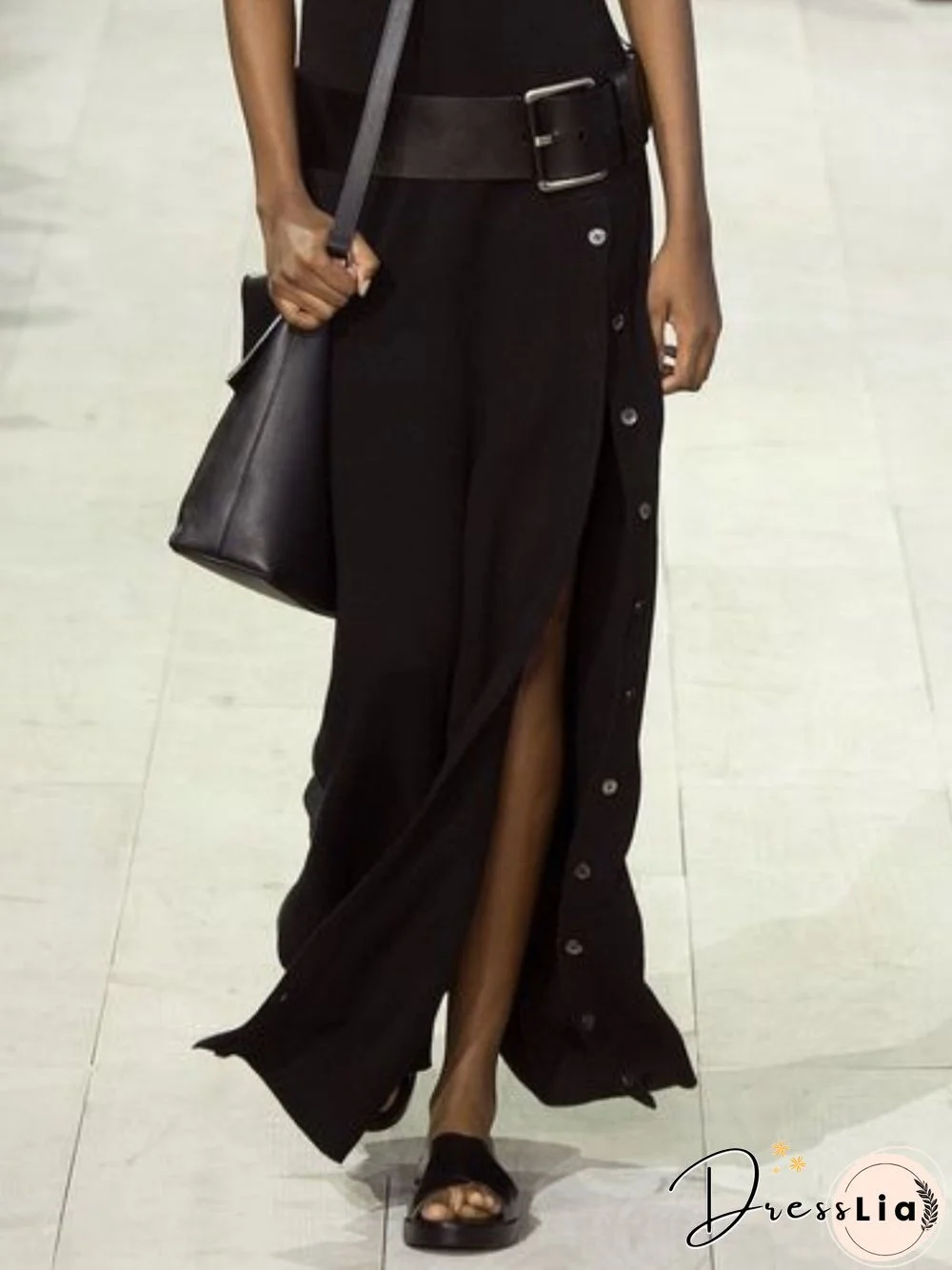 Women Casual Sleeveless Round Neck Plus Size Maxi Dresses