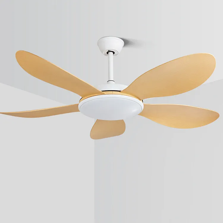 Ozawa 5-Blade Modern Wood DC Ceiling Fan with Light, 47.2''/51.2''