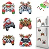 (US Local)6PCS  Xmas DIY Crystal Refrigerator Magnet for Decor (Game Controller)