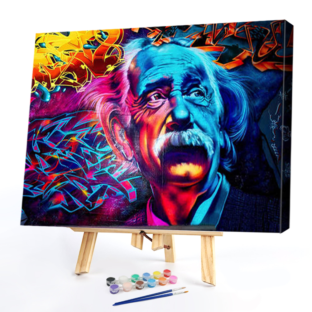 

40*50cm - Paint By Numbers - Male Physicist, 501 Original