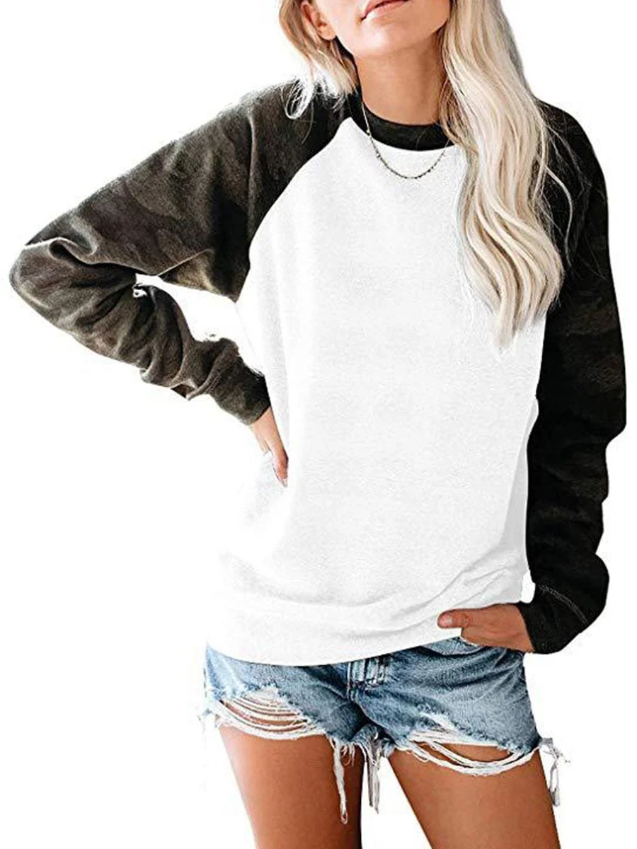 Round Neck Long Sleeves Sweatshirt