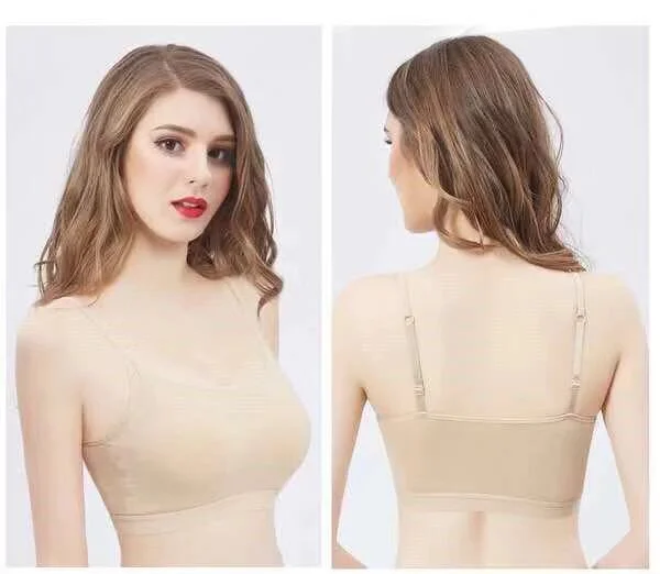 Sexy Seamless Breathable Lingerie For Women Seamless With 3D Pad Bralette Push Up Crop Top Cotton High Elastic Women Tank Top