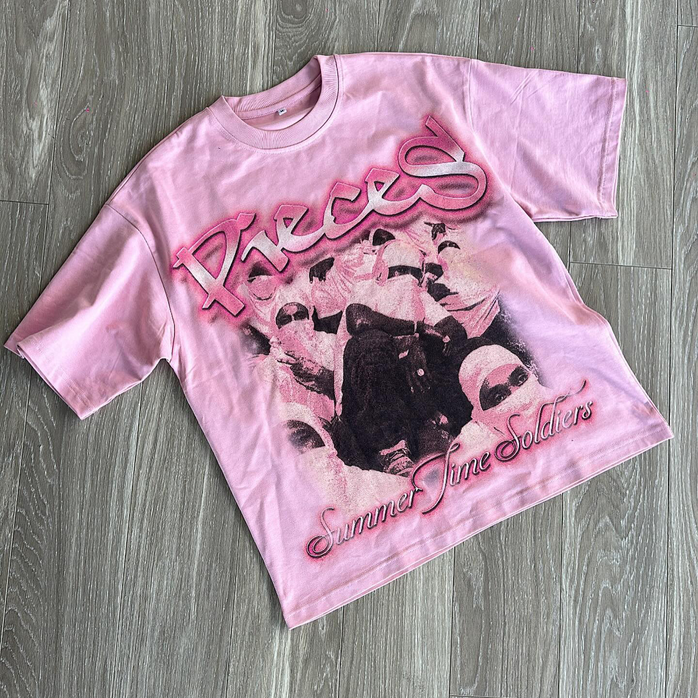Vintage Summer Time Soldiers Print Short Sleeve T-Shirt - SOPULA