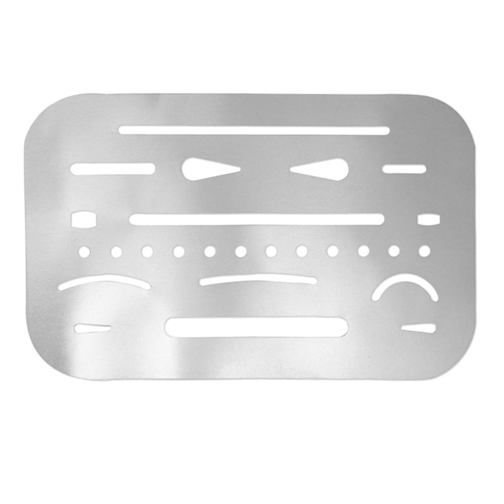 

Stainless Steel Erasing Shield Hollow Out Drawing Drafting Rulers Tool, 501 Original