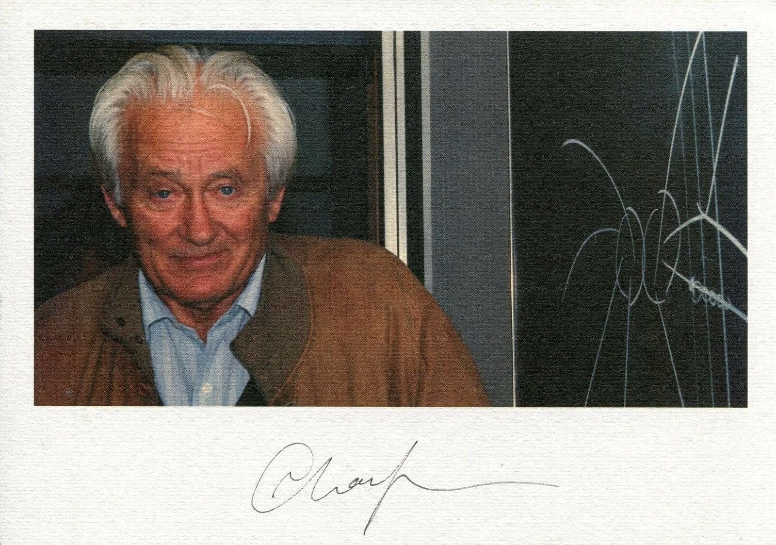 Georges Charpak autograph Nobel Prize in Physics 1992, signed Photo Poster painting