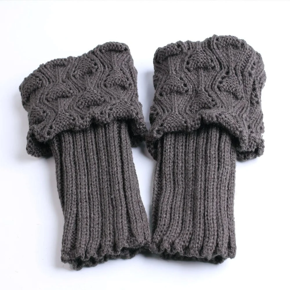 Leg Warmers Women Simple Knitting Crochet Boot-Cuffswinter Warm Womens Retro Elegant Trendy All-match Ladies Leisure Chic 2020