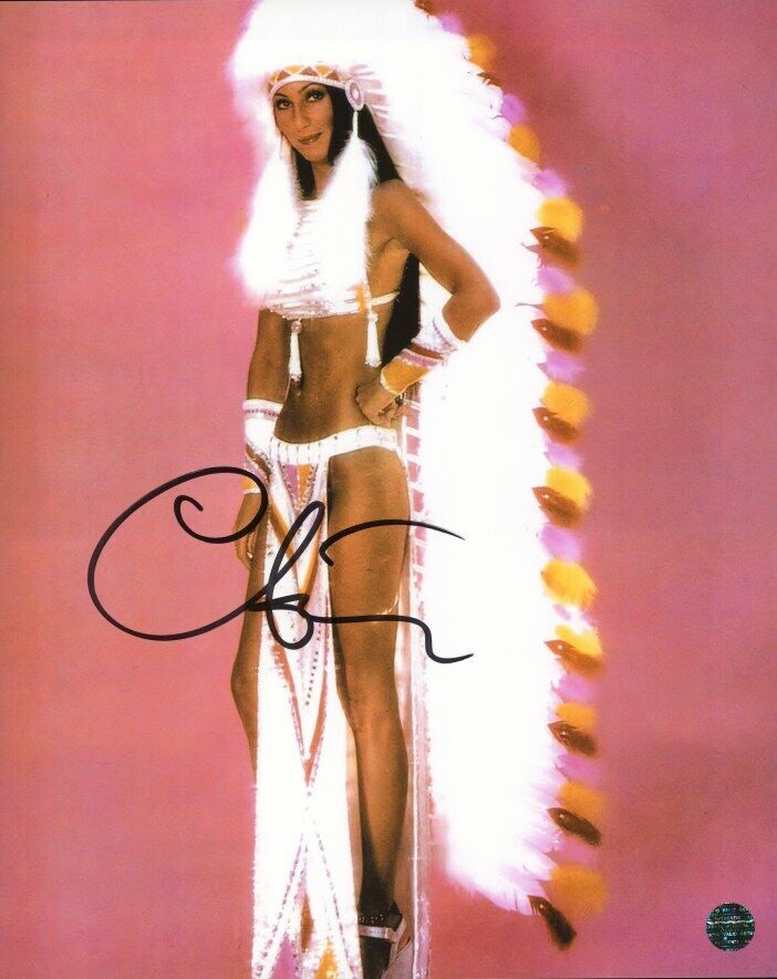 CHER Autographed Original 8x10 Photo Poster painting LOA TTM