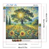 Diamond Painting-5D Full Round Drill Trees and Scenery(40x40cm)