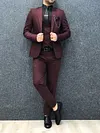 Olympia Claret Red  Slim Fit  Suit