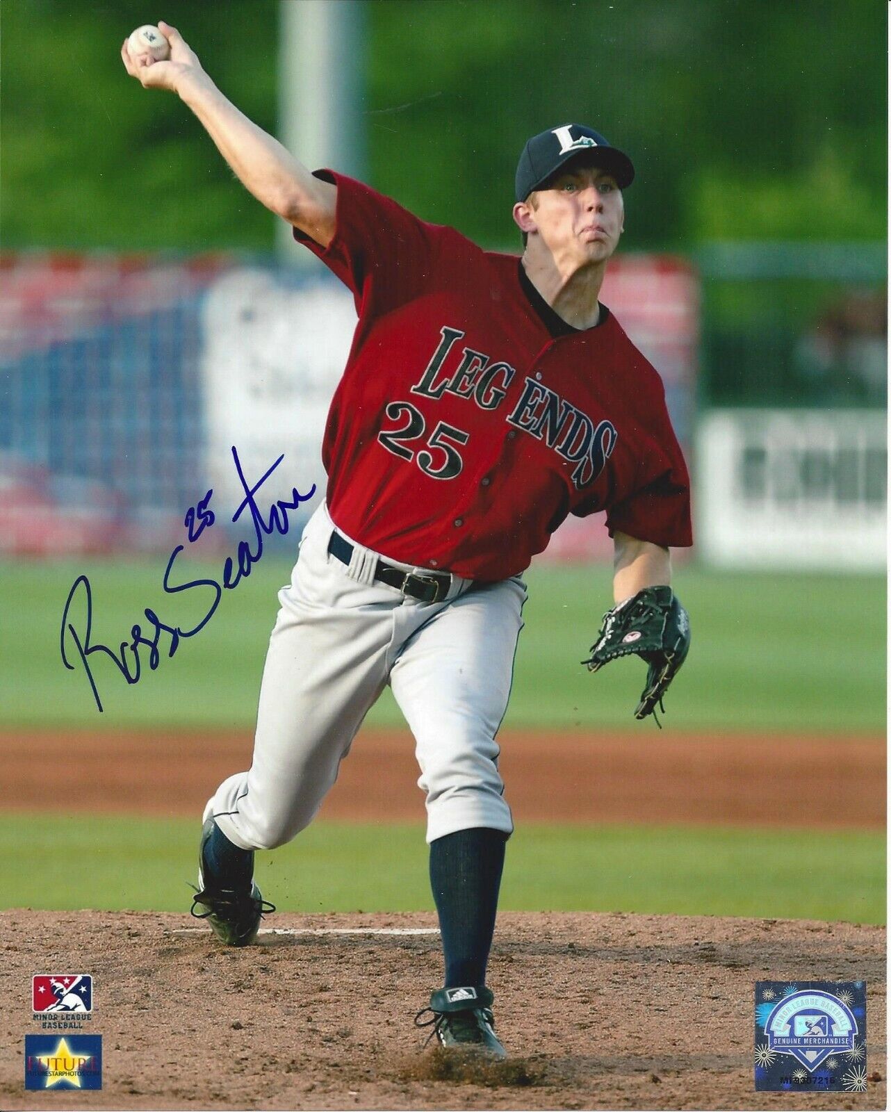 Ross Seaton Autographed 8x10 Lexington Legends#S1162