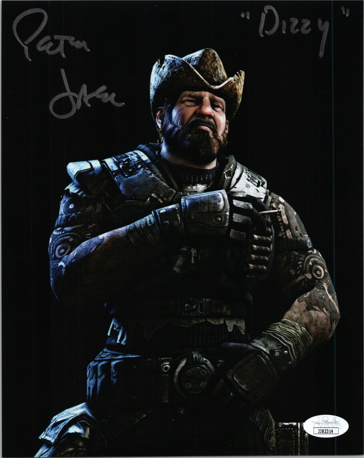 ~ PETER JASON Authentic Hand-Signed GEARS OF WAR - DIZZY