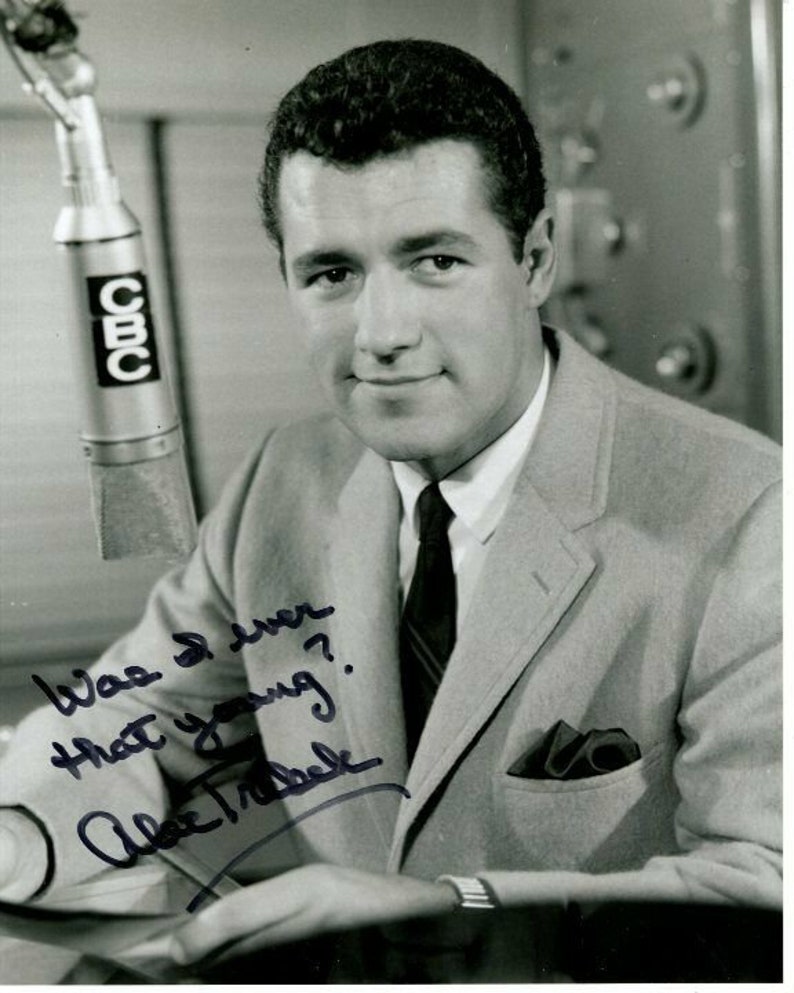 Alex trebek signed autographed cbc 8x10 Photo Poster painting jeopardy great content