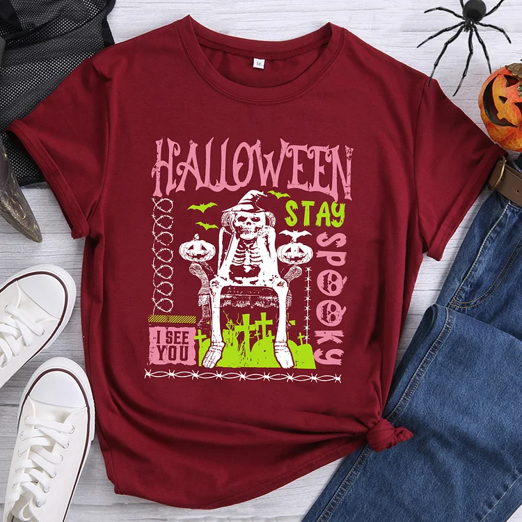 I See You Halloween Stay Spooky T-Shirt- BSTCAH1023