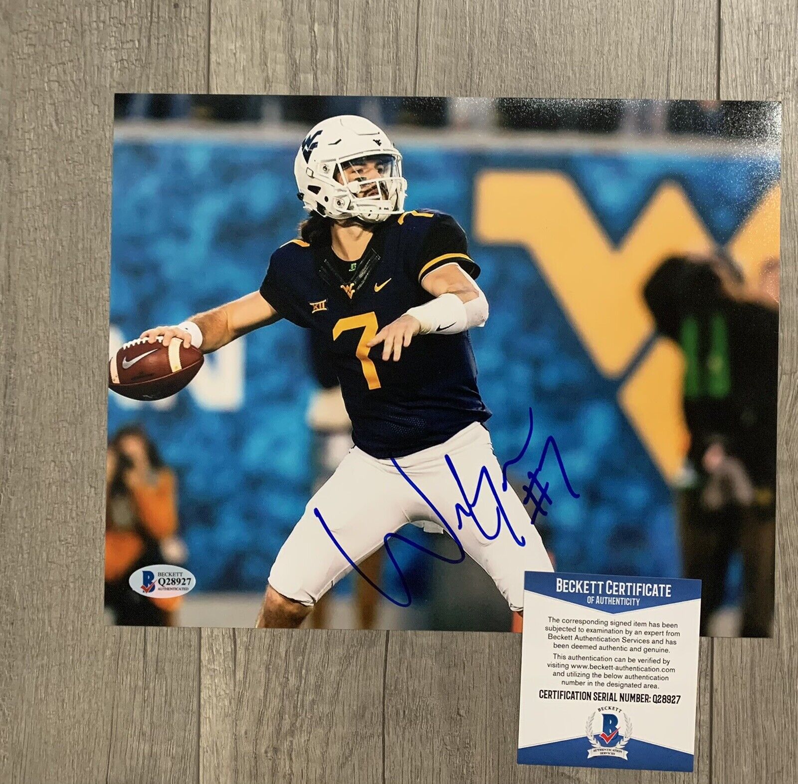 will grier signed autographed 8 x 10 Photo Poster painting beckett bas coa