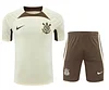 2024/2025 Corinthians Training Wear Set Beige Jersey 1:1 Thai Quality