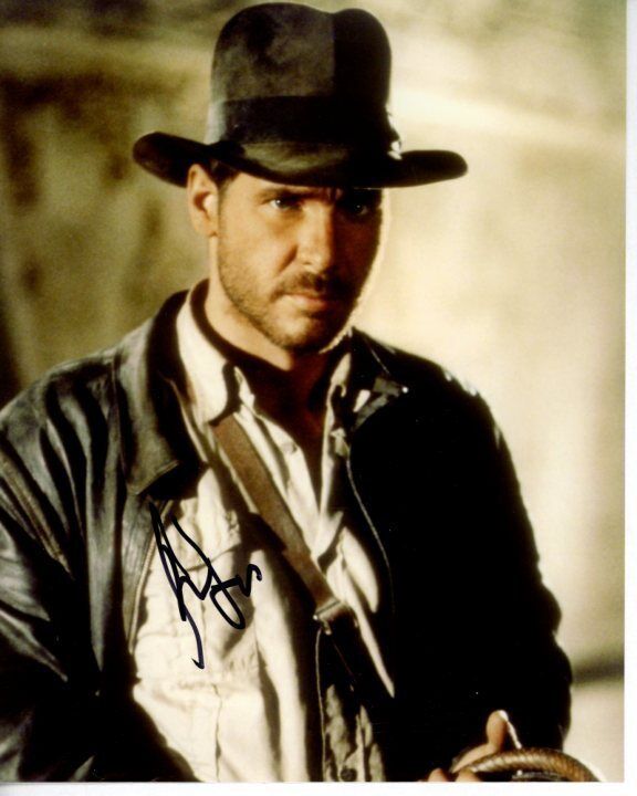 HARRISON FORD Signed Autographed INDIANA JONES Photo Poster painting