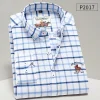 Cotton Plaid Business Embroidered Casual Shirt