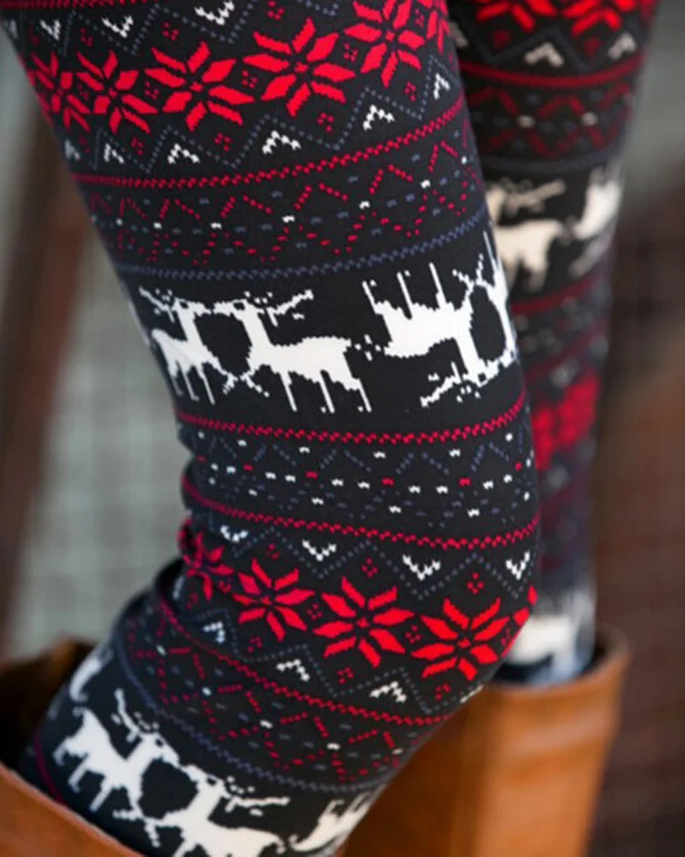 Super Soft Brushed Christmas Print Leggings