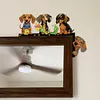 Porte teckel en bois coin signe-bricolage autocollant