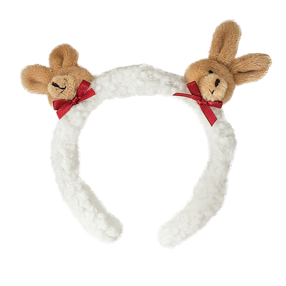 

Korean Sweet Women Rabbit Bear Ears Headbands Wash Face Hair Hoop Headwear, 501 Original