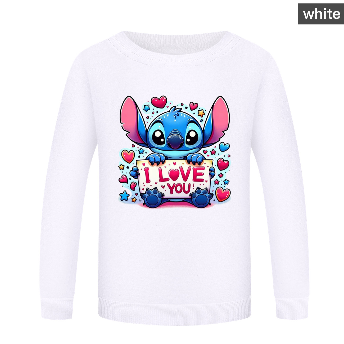 Stitch Kids Crewneck Sweatshirt for Boys and Girls - Adorable Cozy Wear for Little Disney Fans -Mayoulove