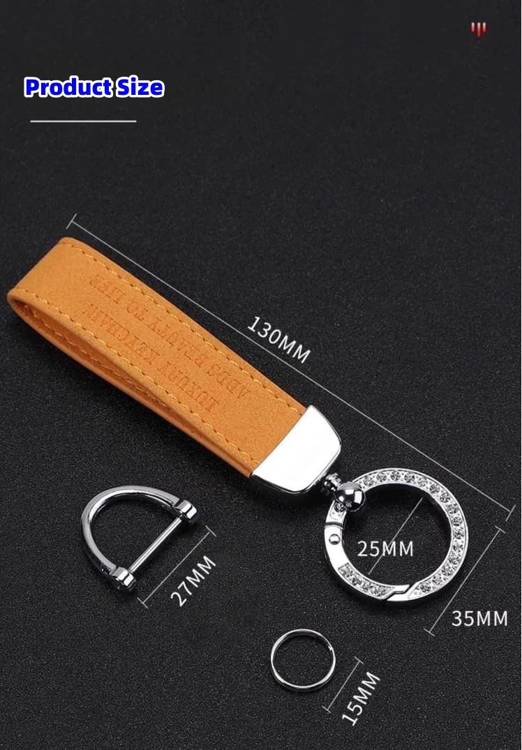 Light luxury rotating pendant men's and women's high-end car key chain