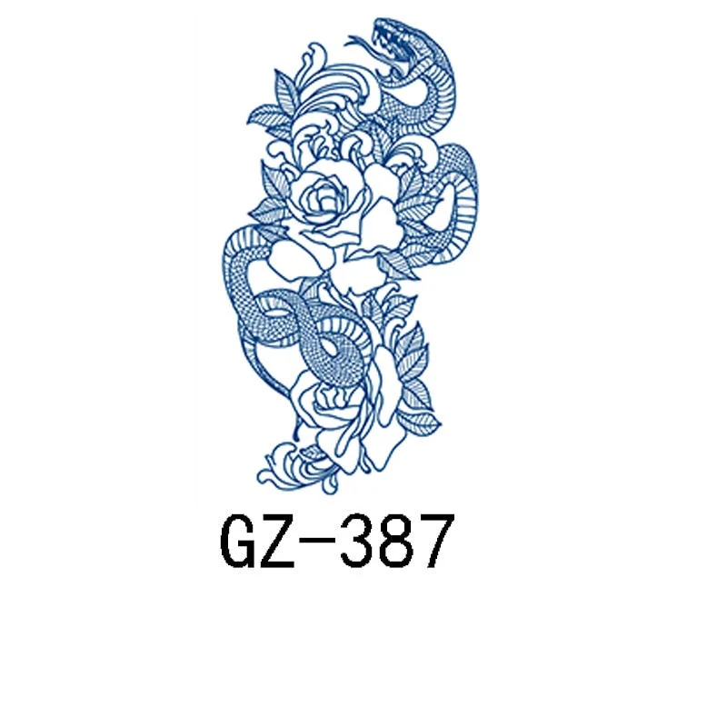 Net Red Herbal Juice Tattoo Sticker Semi-permanent Waterproof Sweat-proof Tattoo Masking Scar Temporary Tattoo