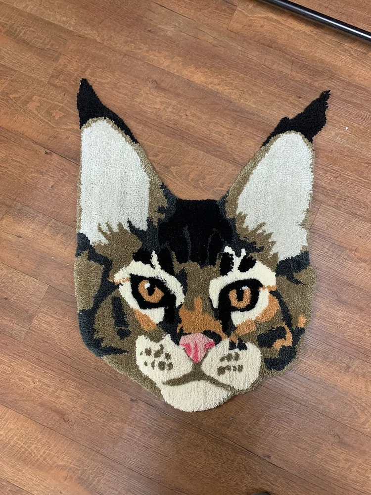 CUSTOM Pet Portrait Rug Handmade Rug Tufted Rug 