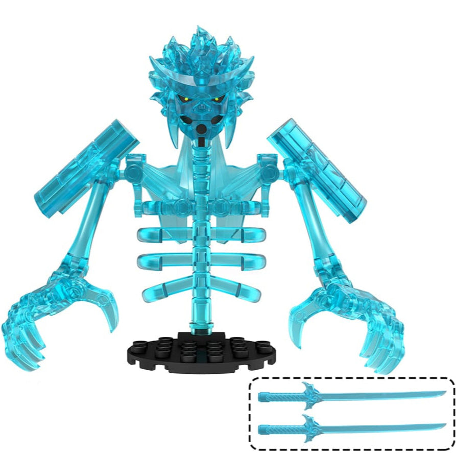 Susanoo Teal Custom Anime Large Minifigure Minifigure Bricks monstertoys