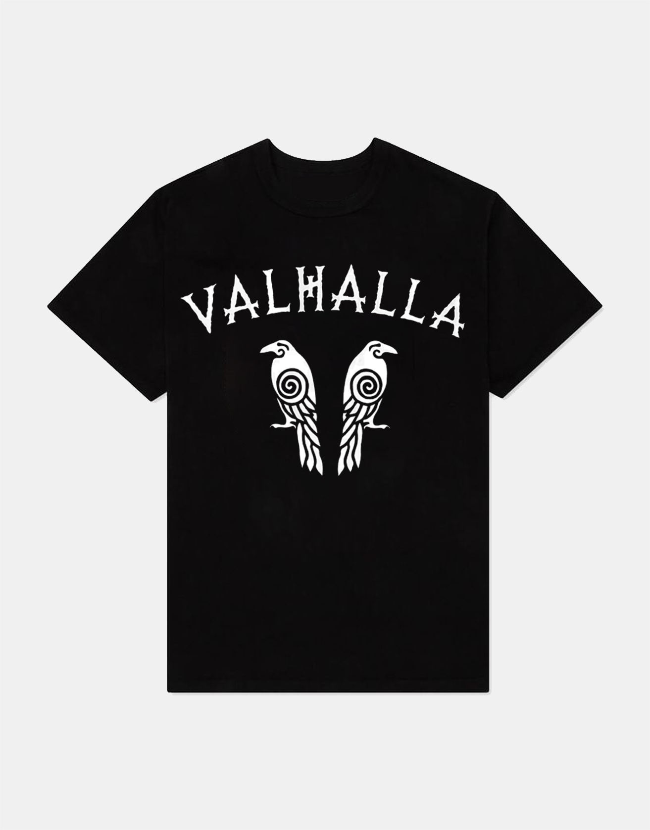 Valhalla Viking Crow Street Trendy Tshirt / TECHWEAR CLUB / Techwear