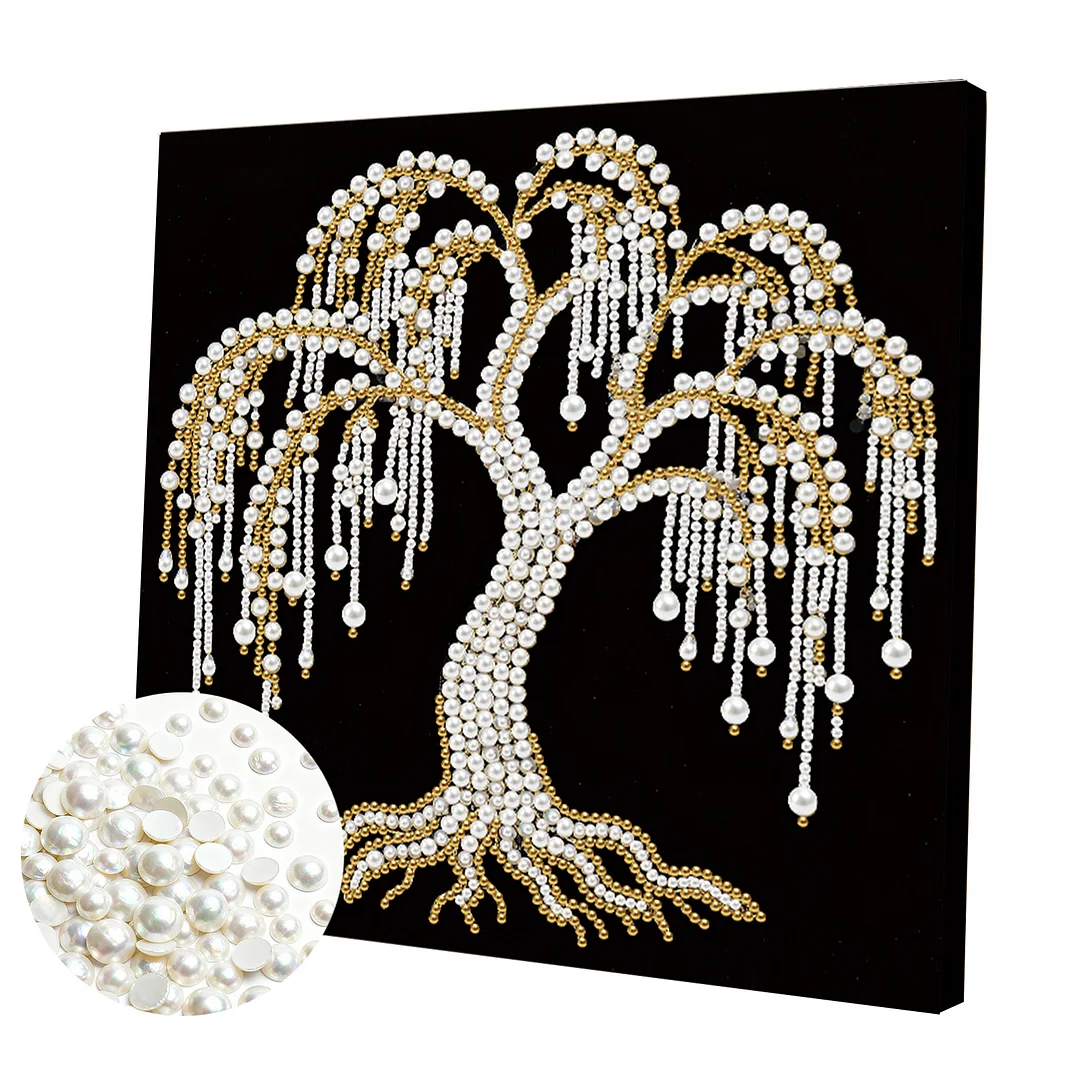 Tree of Life DIY Pearl Art Diamond Painting Kit Home Decor 25x25cm with Frame