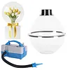 [US Local Warehouse] Balloon Stuffer Filling Tool with Air Pump & Expander Tool Balloon Stuffing Machine Set for Wedding Christmas Birthday Party Decoration (Multi port 2-in-1)