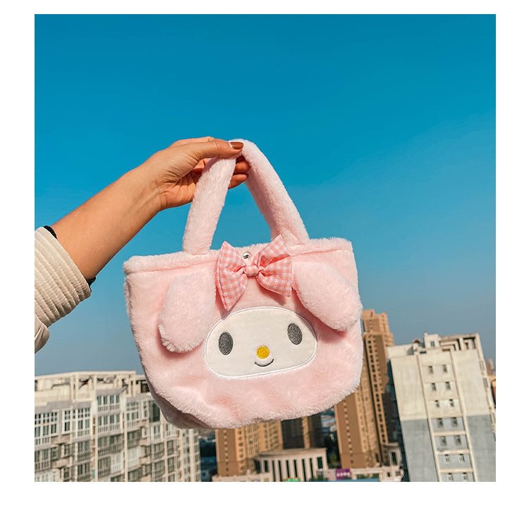 Kawaii Kuromi Plush Fuzzy Bag