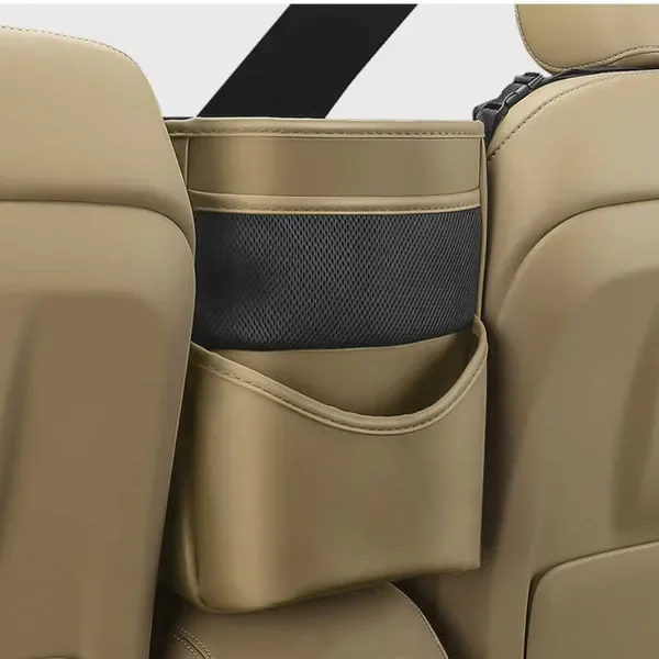 New Leather Seats Between Universal Car Seat Gap Storage Bag Organizer Hanging Auto Net Pocket Handbag Holder
