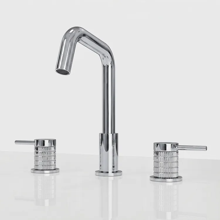 EVERSTEIN 3 Hole Widespread Bathroom Sink Faucet with Drain Chrome