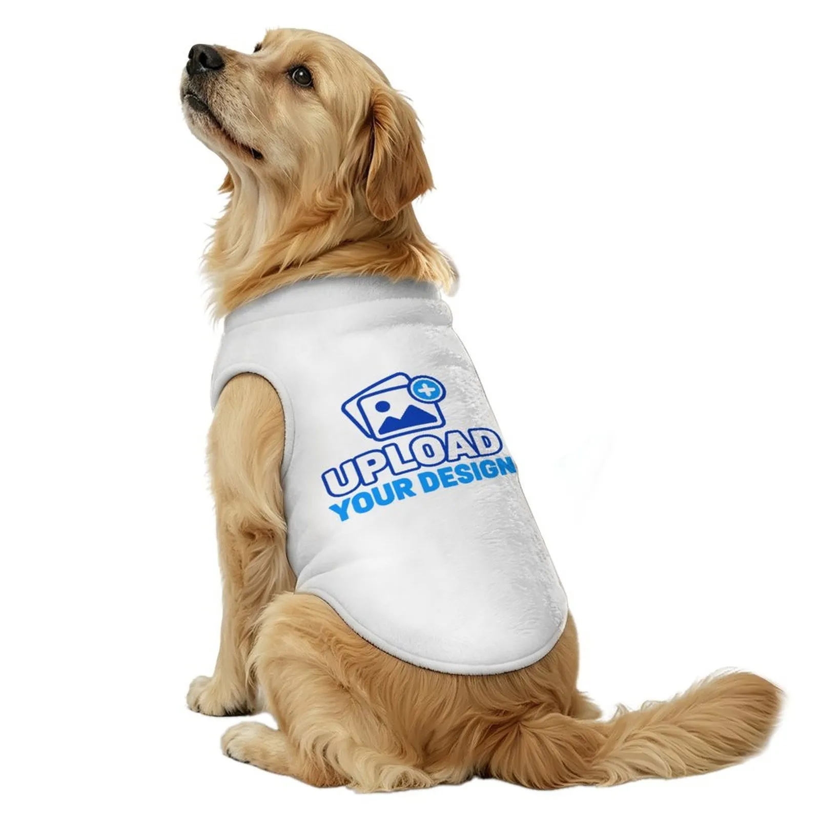 custom large fleece pet vest, size reference