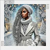 Diamond Painting-DIY Crystal Rhinestone Winter Street Girl(Box Packaging)