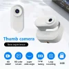 Mini camera with thumb camera, ultra wide angle, long battery life, suitable for video and pet recording, sports, meeting and cycling