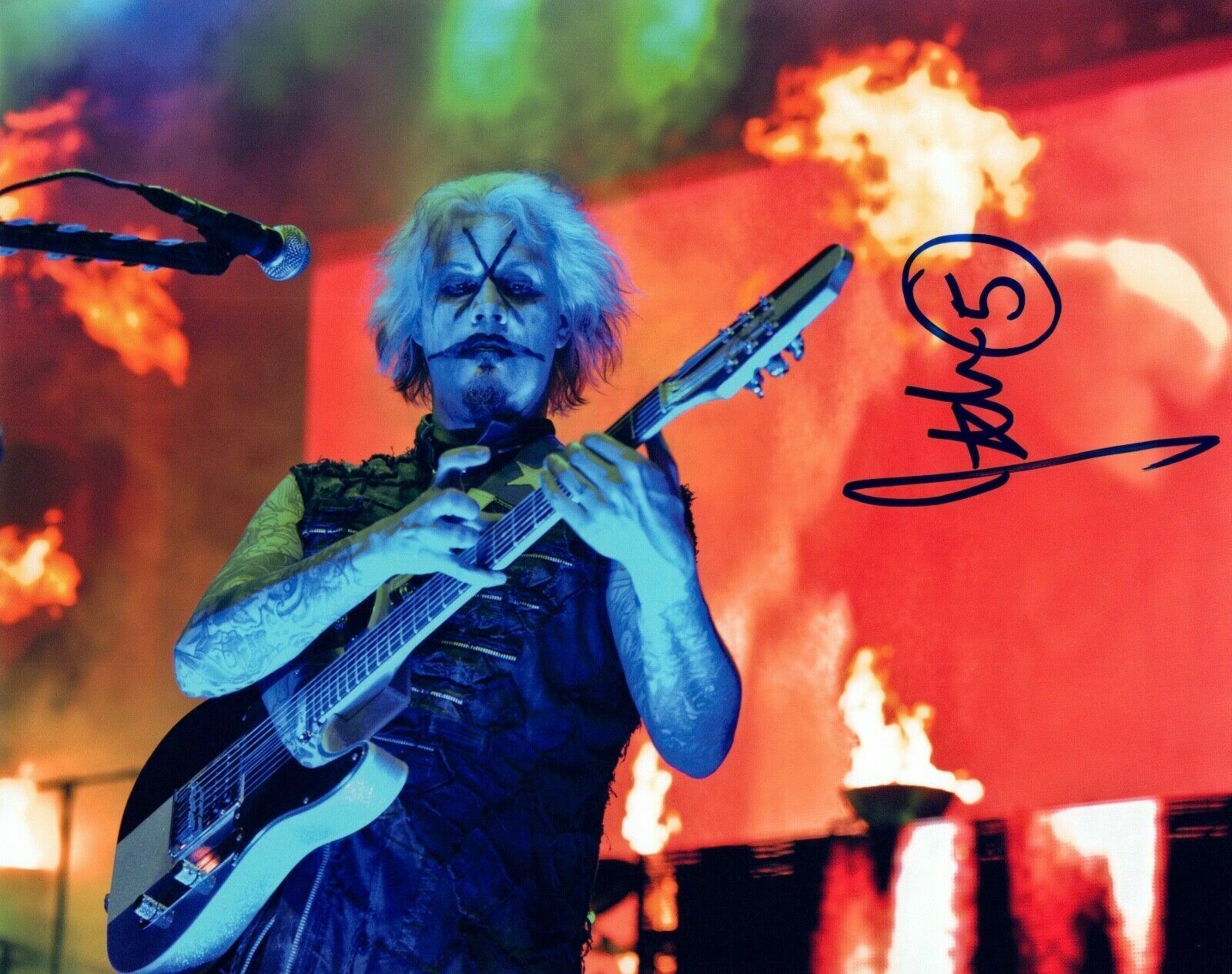 John 5 Autographed Signed 8x10 Photo Poster painting ( Marilyn Manson ) REPRINT