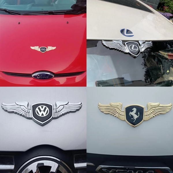 Stainless Steel Metal Car Logo On Car Hood